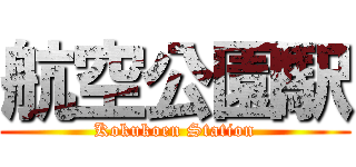 航空公園駅 (Kokukoen Station)
