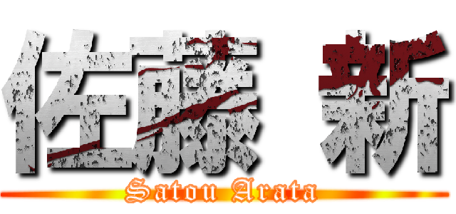 佐藤 新 (Satou Arata)