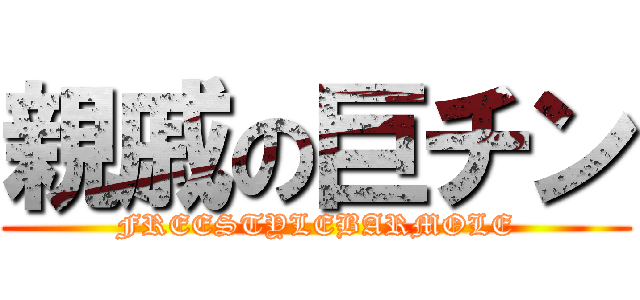 親戚の巨チン (FREESTYLEBARMOLE)