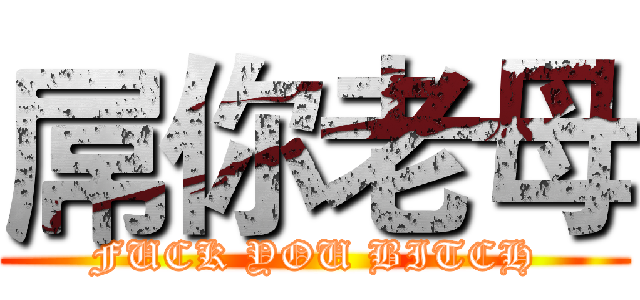 屌你老母 (FUCK YOU BITCH)