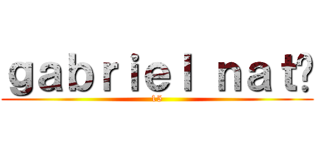 ｇａｂｒｉｅｌ ｎａｔã (15)