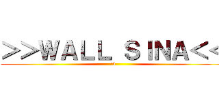 ＞＞ＷＡＬＬ ＳＩＮＡ＜＜ (:v)