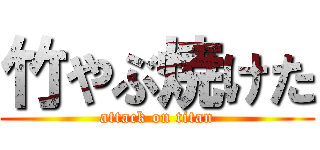 竹やぶ焼けた (attack on titan)