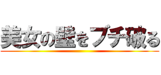 美女の壁をブチ破る ()