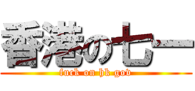 香港の七一 (fuck on hk gov)