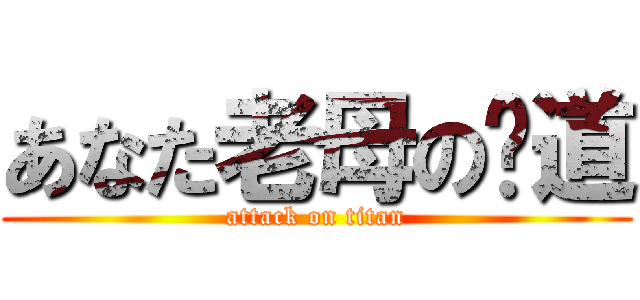あなた老母の阴道 (attack on titan)