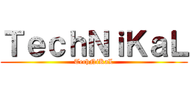 ＴｅｃｈＮｉＫａＬ (TechNiKaL)