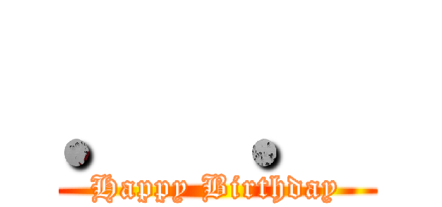 ． ． (Happy Birthday)