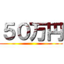 ５０万円 ()
