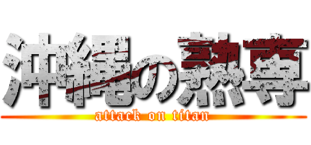 沖縄の熟専 (attack on titan)