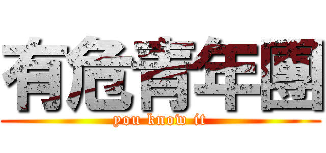 有危青年團 (you know it)