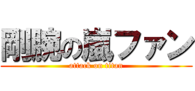 剛腕の嵐ファン (attack on titan)