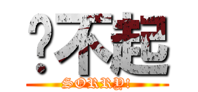 对不起 (SORRY!)