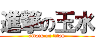 進撃の玉水 (attack on titan)