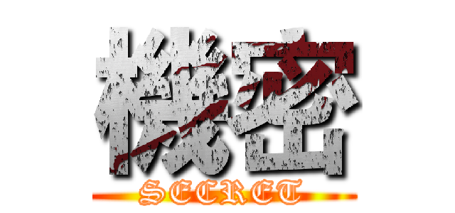 機密 (SECRET)
