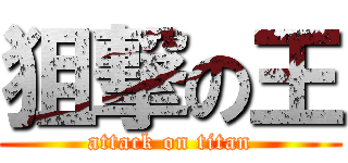 狙撃の王 (attack on titan)