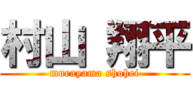 村山 翔平 (murayama shohei)