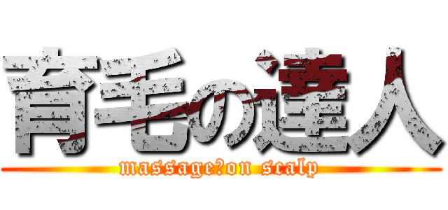 育毛の達人 (massage　on scalp)
