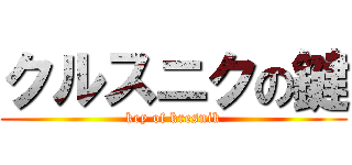 クルスニクの鍵 (key of kresnik)