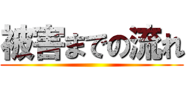 被害までの流れ ()