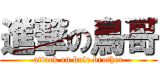 進撃の鳥哥 (attack on bule brother)