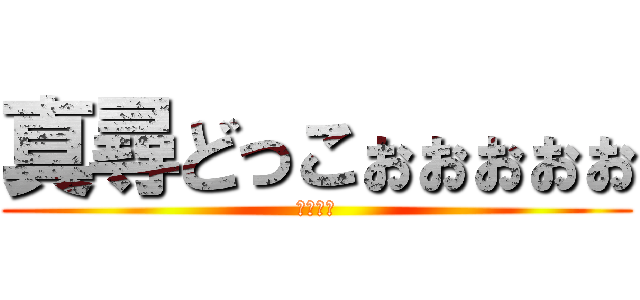 真尋どっこぉぉぉぉぉ (ナマステ)