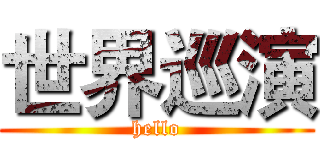 世界巡演 (hello)