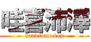 哇喜沛澤 (handsome boy)