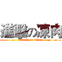 進擊の凍肉 (attack on titan)