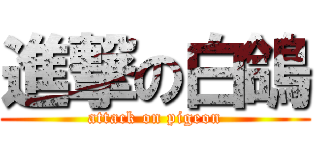 進撃の白鴿 (attack on pigeon)