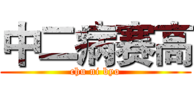 中二病赛高 (chu ni byo)