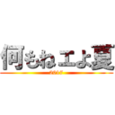 何もねェよ夏 (2017)