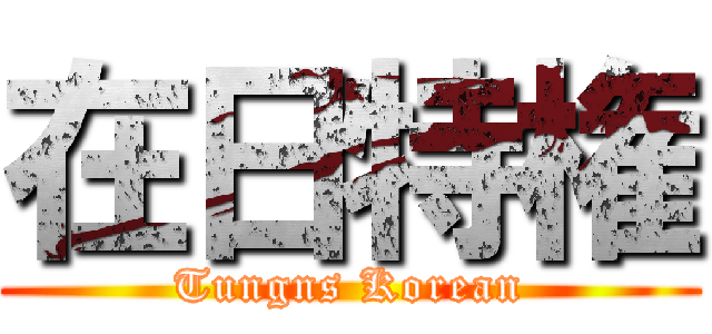 在日特権 (Tungns Korean)