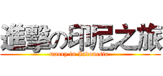 進擊の印尼之旅 (marry in Indonesia )