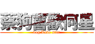 蔡狗喜歡何星 (dog Love star)