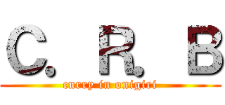 Ｃ．Ｒ．Ｂ (curry in onigiri)