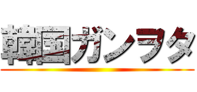 韓国ガンヲタ ()