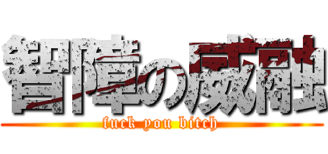 智障の威融 (fuck you bitch)