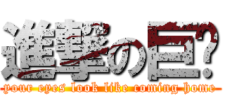 進撃の巨貓 (your eyes look like coming home)