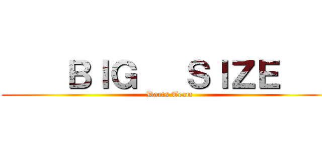     ＢＩＧ   ＳＩＺＥ     (Darts Team )