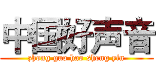 中国好声音 (zhong guo hao sheng yin)