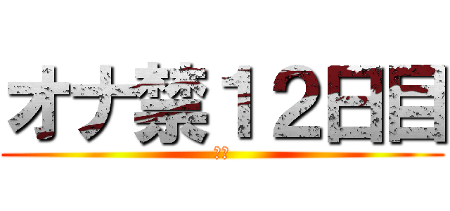 オナ禁１２日目 (禁欲)