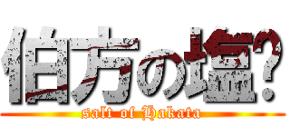 伯方の塩‼ (salt of Hakata)