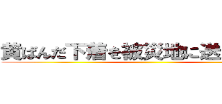 黄ばんだ下着を被災地に送る異常者 ()