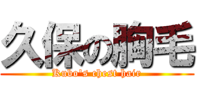 久保の胸毛 (Kubo's chest hair)