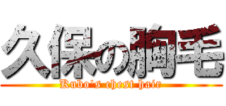 久保の胸毛 (Kubo's chest hair)