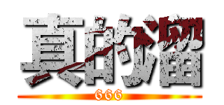 真的溜 (666)
