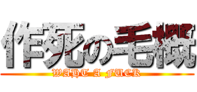 作死の毛概 (WAHT A FUCK)