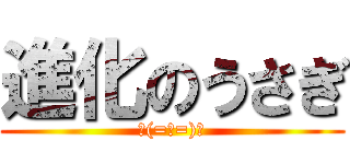 進化のうさぎ (￣(=∵=)￣)
