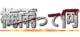 梅雨って何 (attack on titan)